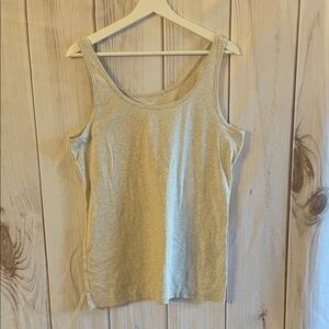 Women's Sonoma Light Oatmeal Heather Tan Women's Tank Top XXL Stretch Knit EUC